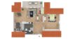 Dachgeschoss mit viel Platz und sofort bezugsfrei im Zentrum von Korb zu verkaufen - Grundriss nachgezeichnet